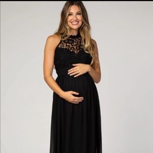 Pinkblush Black Formal Maternity Evening Gown